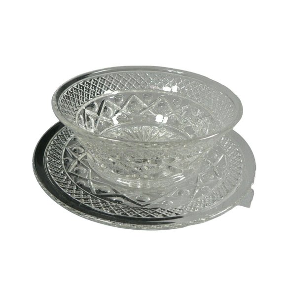 Bread Plate and Bowl Glass 2 Piece Set - Picture 8 of 12